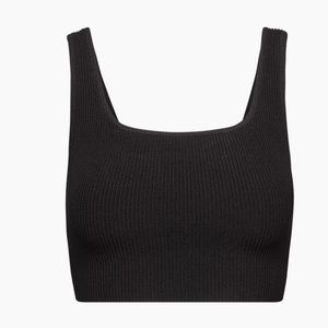 Babaton 
Sculpt Knit Squareneck Cropped Tank